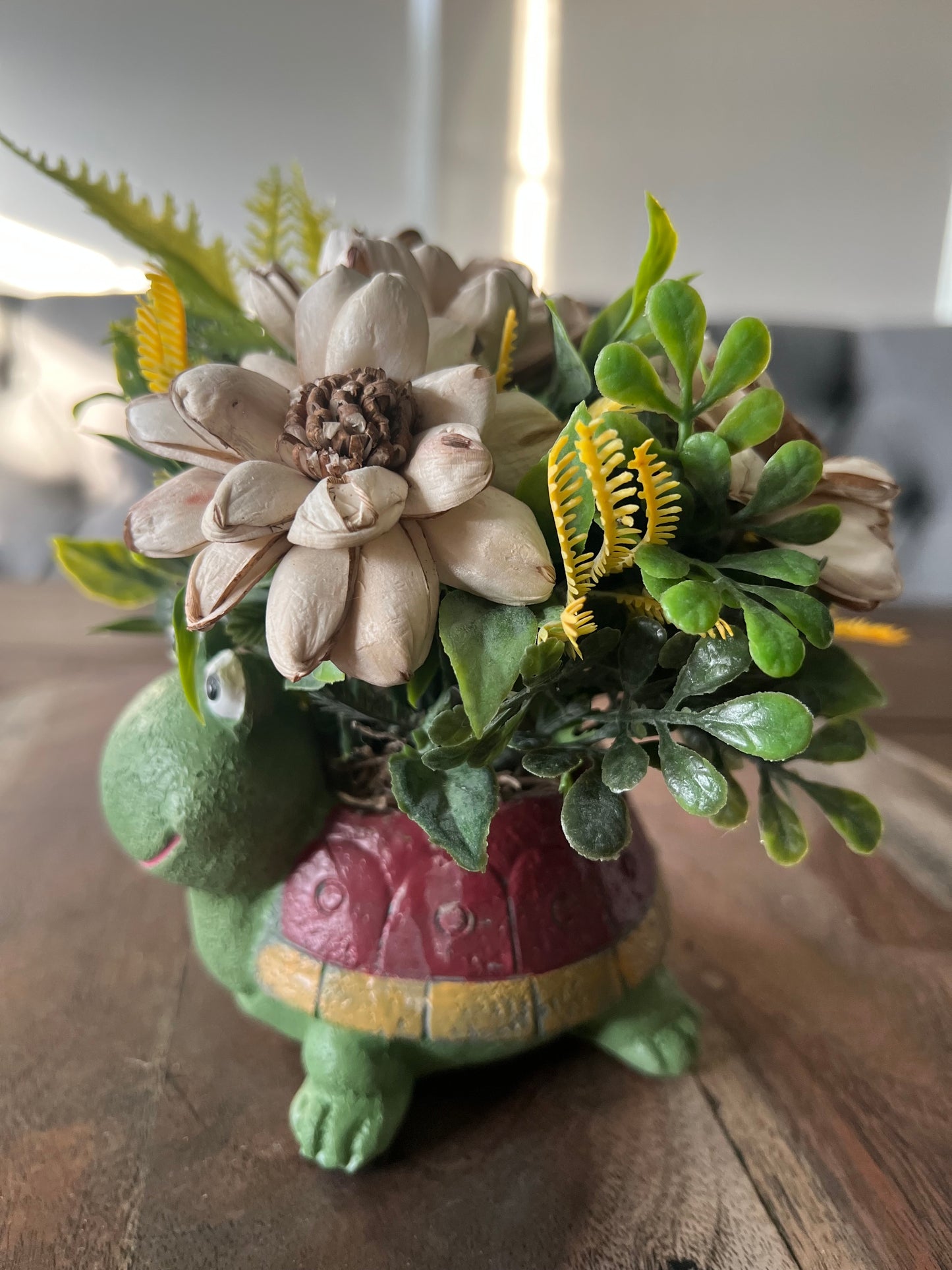 Copy of Turtle with Peach flowers