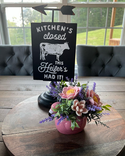 Flamingo with Pink flowers