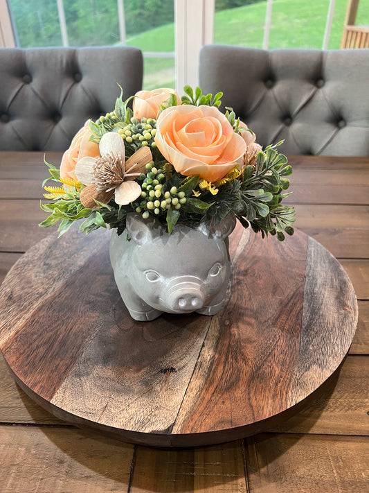 GRAY PIGGY ARRANGEMENT