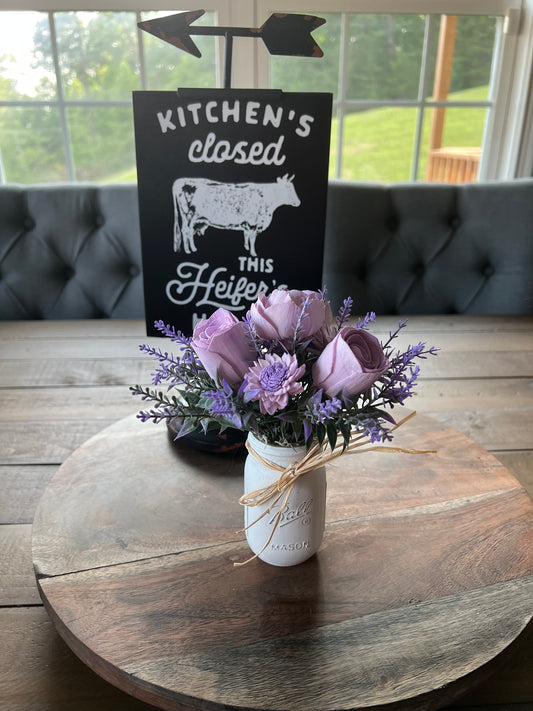 Mini Mason Jar Arrangement