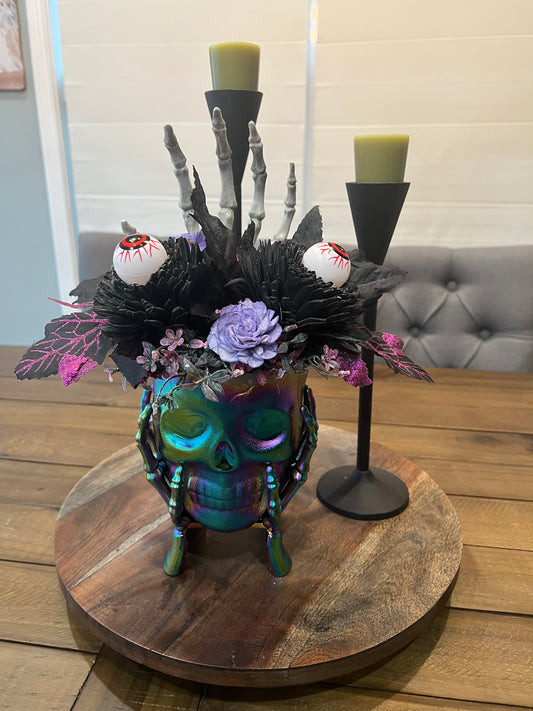 Halloween Scull Floral Decorations